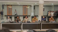 Bupati Baharuddin Hadiri Rakor Percepatan Rehabilitasi dan Rekonstruksi Pascabencana di Sumatera Utara