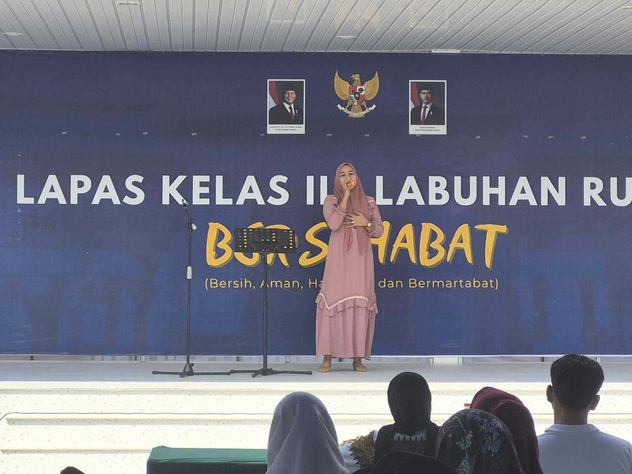 Penuh Nuansa Religi, Warga Binaan Lapas Labuhan Ruku Unjuk Bakat di Lomba Pop Song Religi