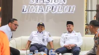 Wabup Batu Bara bersama Kadiv Regional Resmikan Stasiun KA Lima Puluh