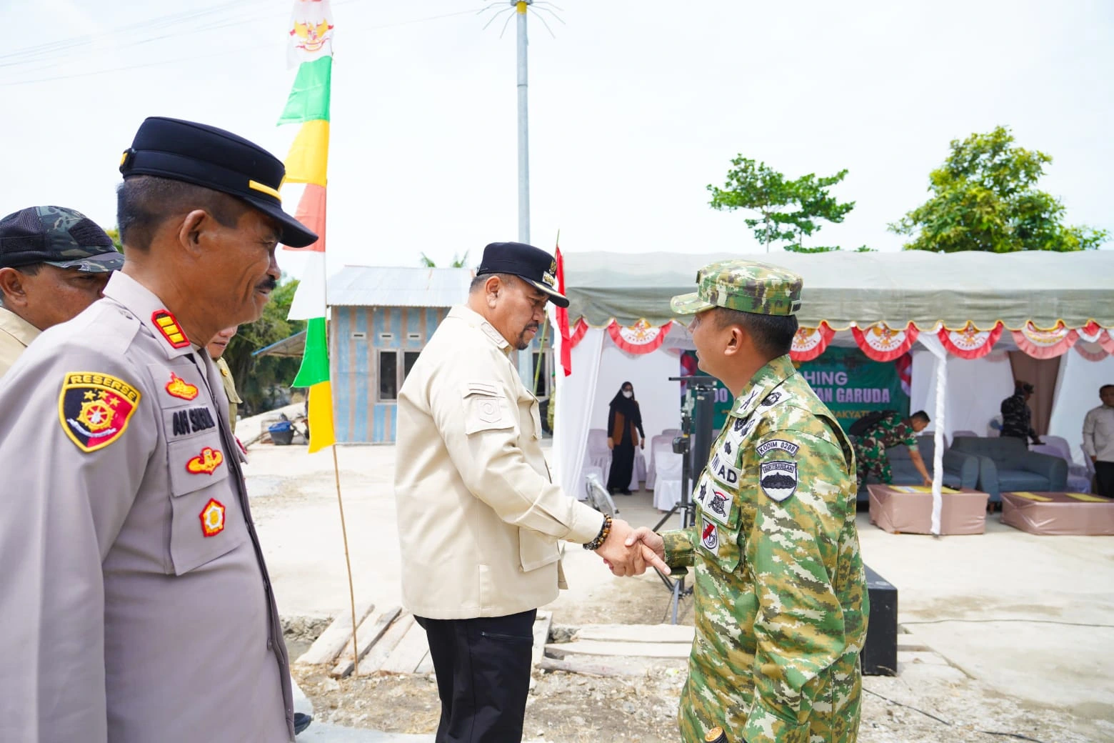 Bupati Batu Bara hadiri Launching 218 Jembatan Garuda oleh presiden RI