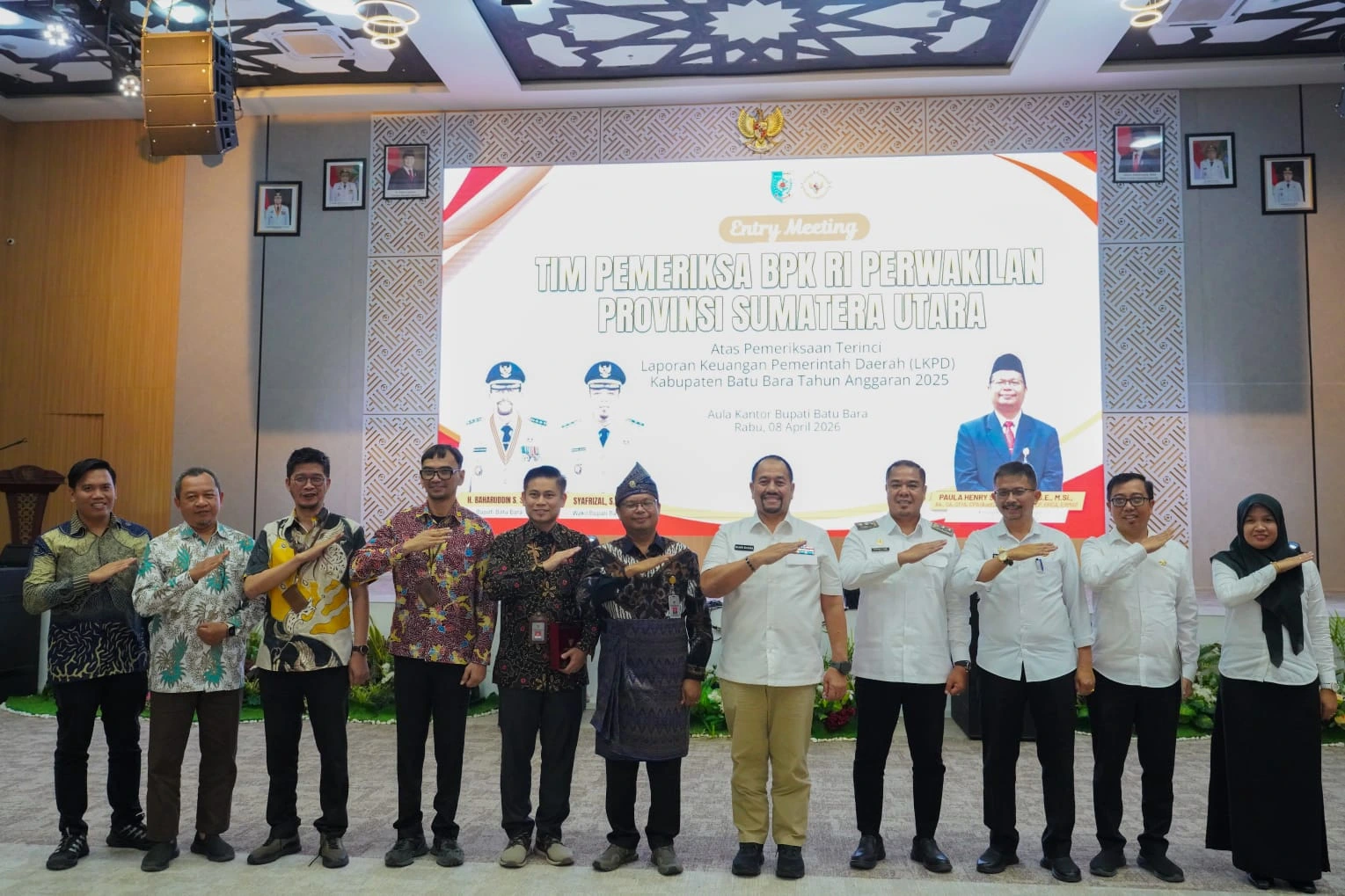 Bupati Batu Bara Sambut Entry Meeting Pemeriksaan Terinci LKPD oleh BPK Perwakilan Sumut