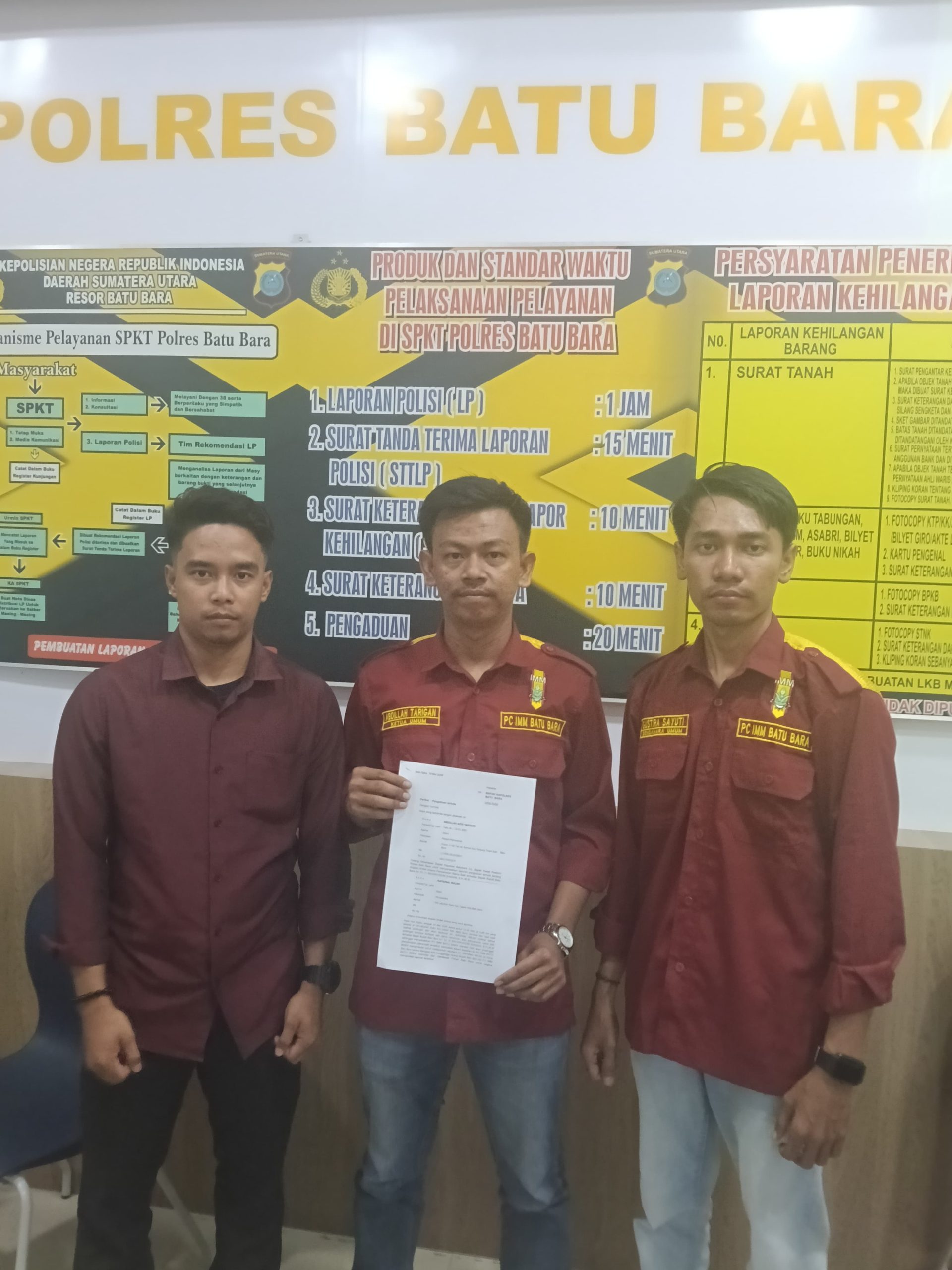 PC IMM Batu Bara Adukan RM, Diduga Cemarkan Nama Baik Bupati