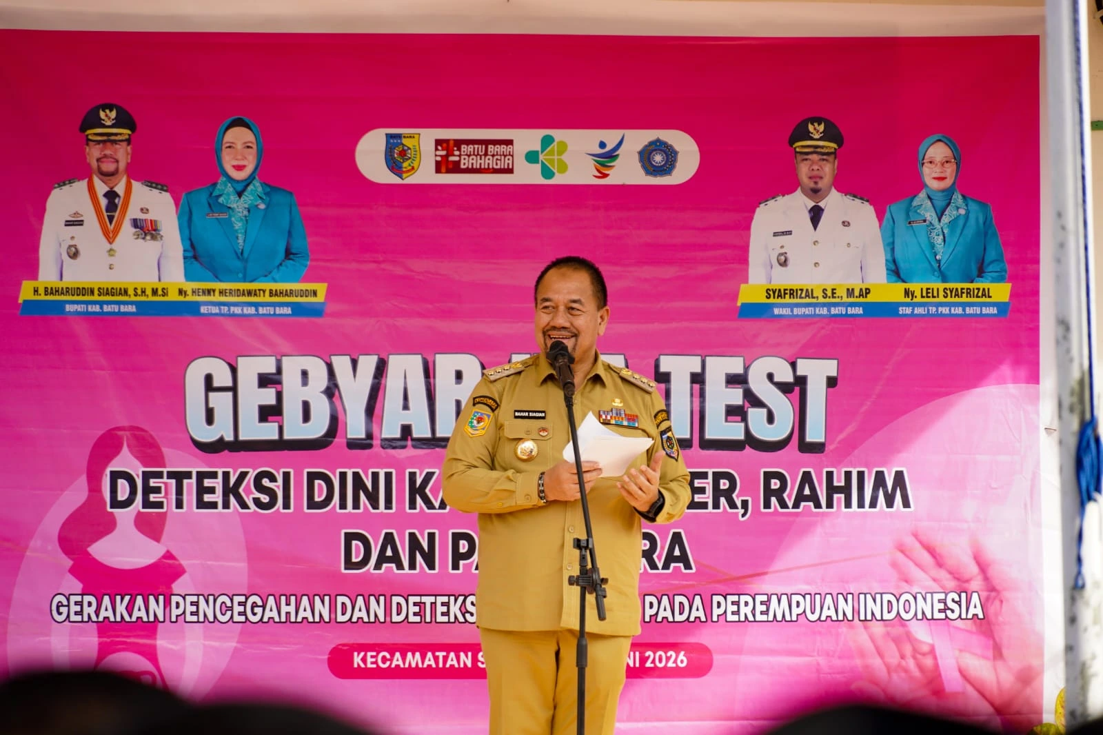Bupati Batu Bara Dorong Pemerataan IVA Test di Seluruh Kecamatan untuk Perkuat Deteksi Dini Kanker Perempuan